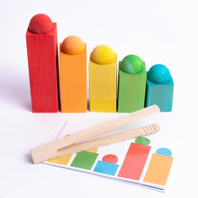 Załaduj obraz do przeglądarki galerii, Układanka - sorter kolorowe kulki