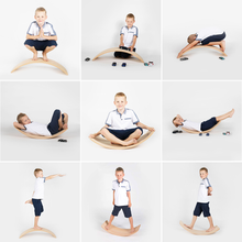 Załaduj obraz do przeglądarki galerii, Balance Board deska 80x30cm z filcem