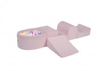 Załaduj obraz do przeglądarki galerii, Piankowy plac zabaw - zestaw 5-elementowy z suchym basenem i piłeczkami