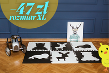 Załaduj obraz do przeglądarki galerii, Mata piankowa Black Arctic Friends
